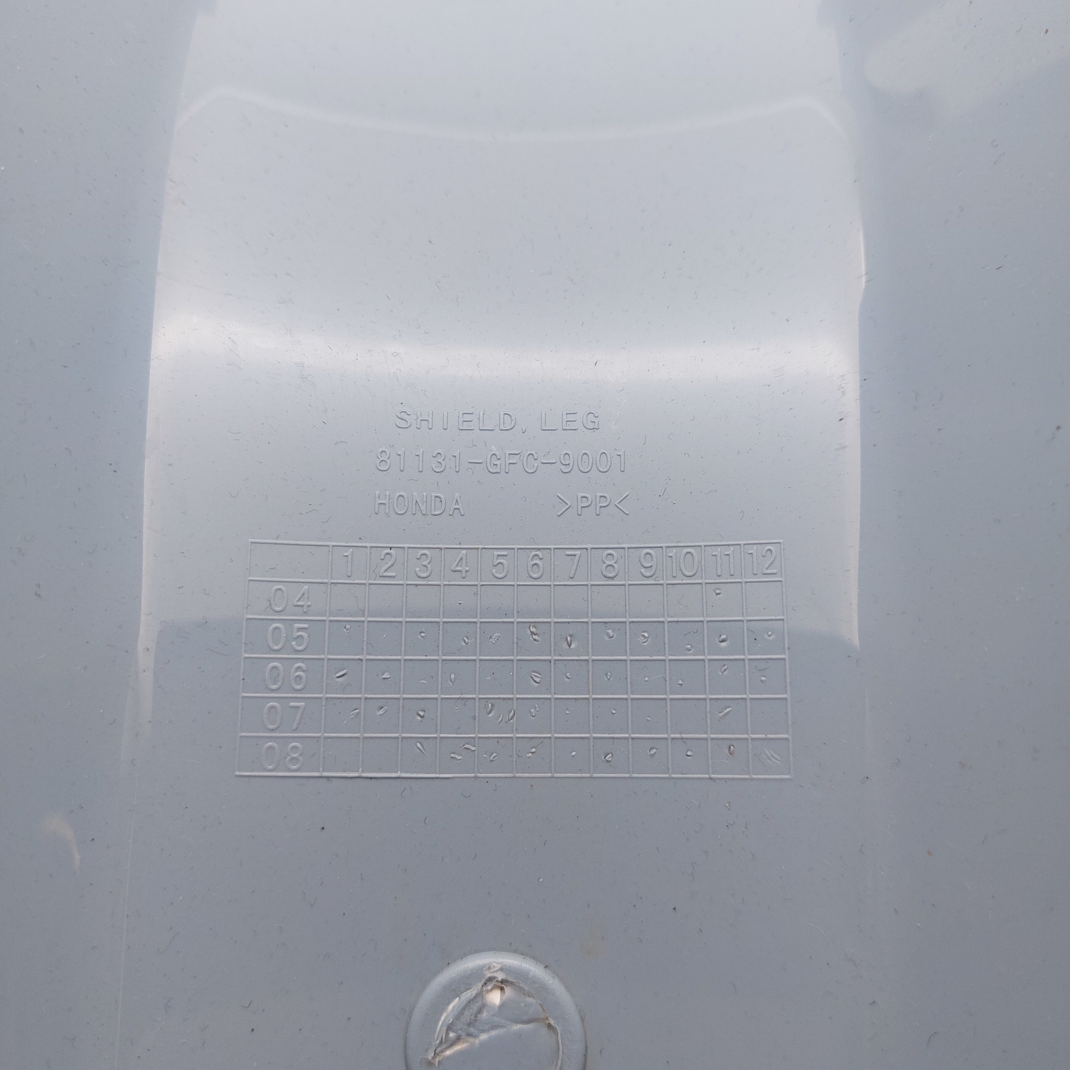 Honda Today Main Front Panel / Leg Shield - Light Blue (AF61)