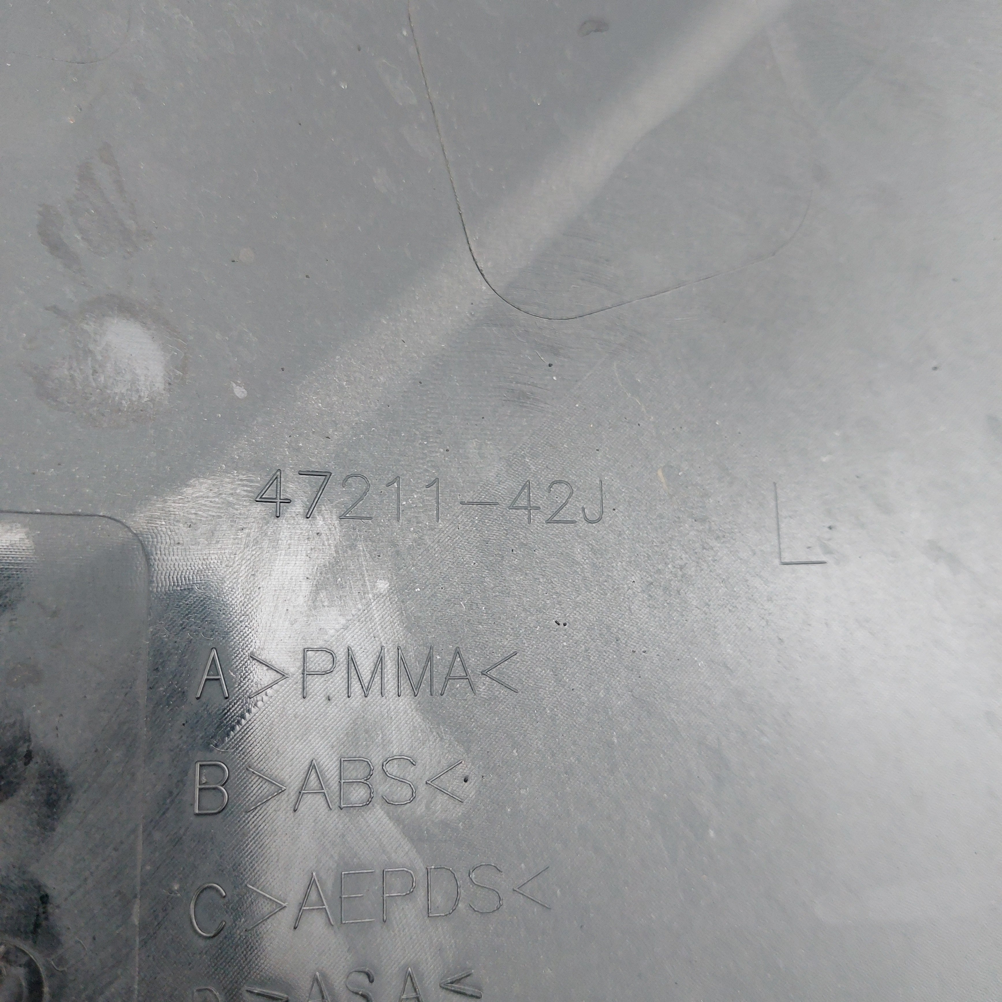 Suzuki UZ50 LH Main Side Panel (CA4AA) - Black