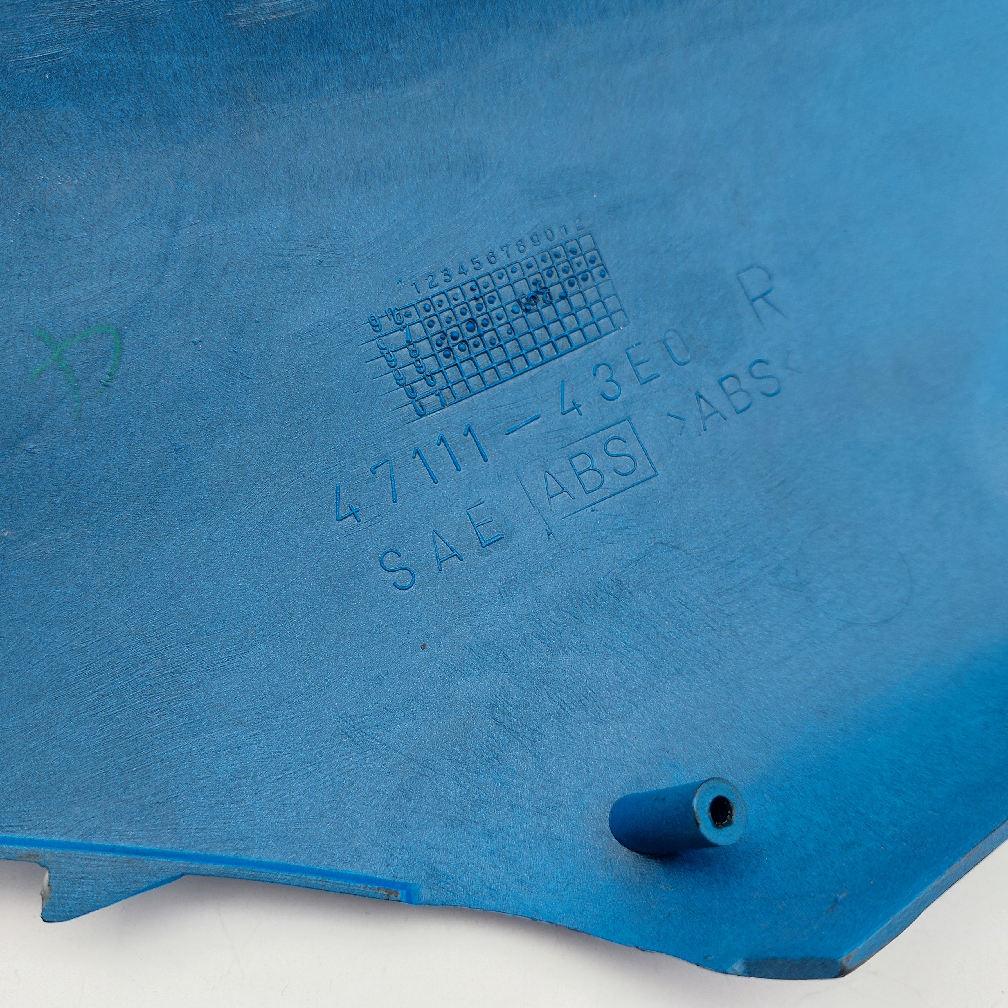 Suzuki AZ50/Lets2 RH Rear Side Panel - Blue