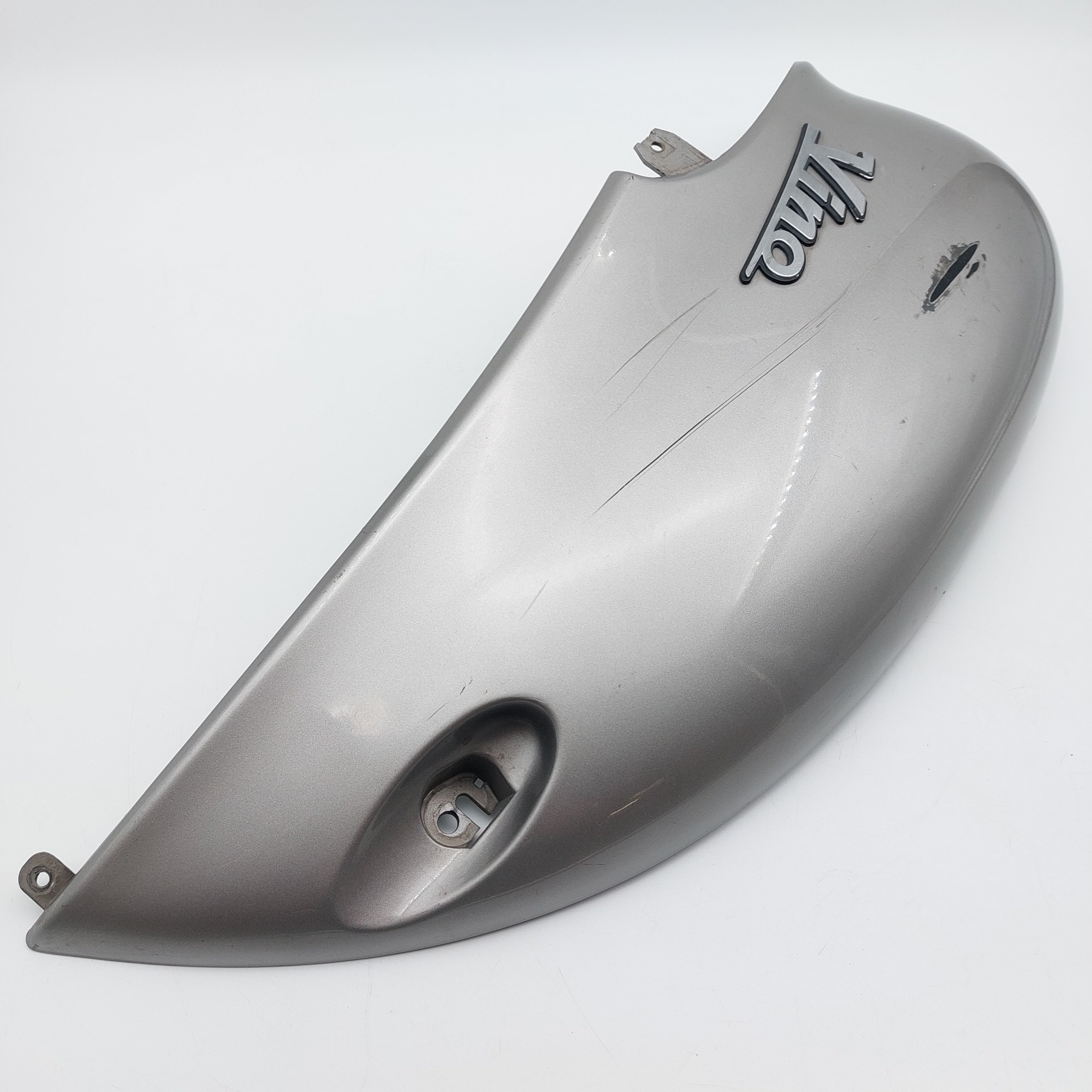 Yamaha Vino LH Rear Side Panel - Silver/Grey