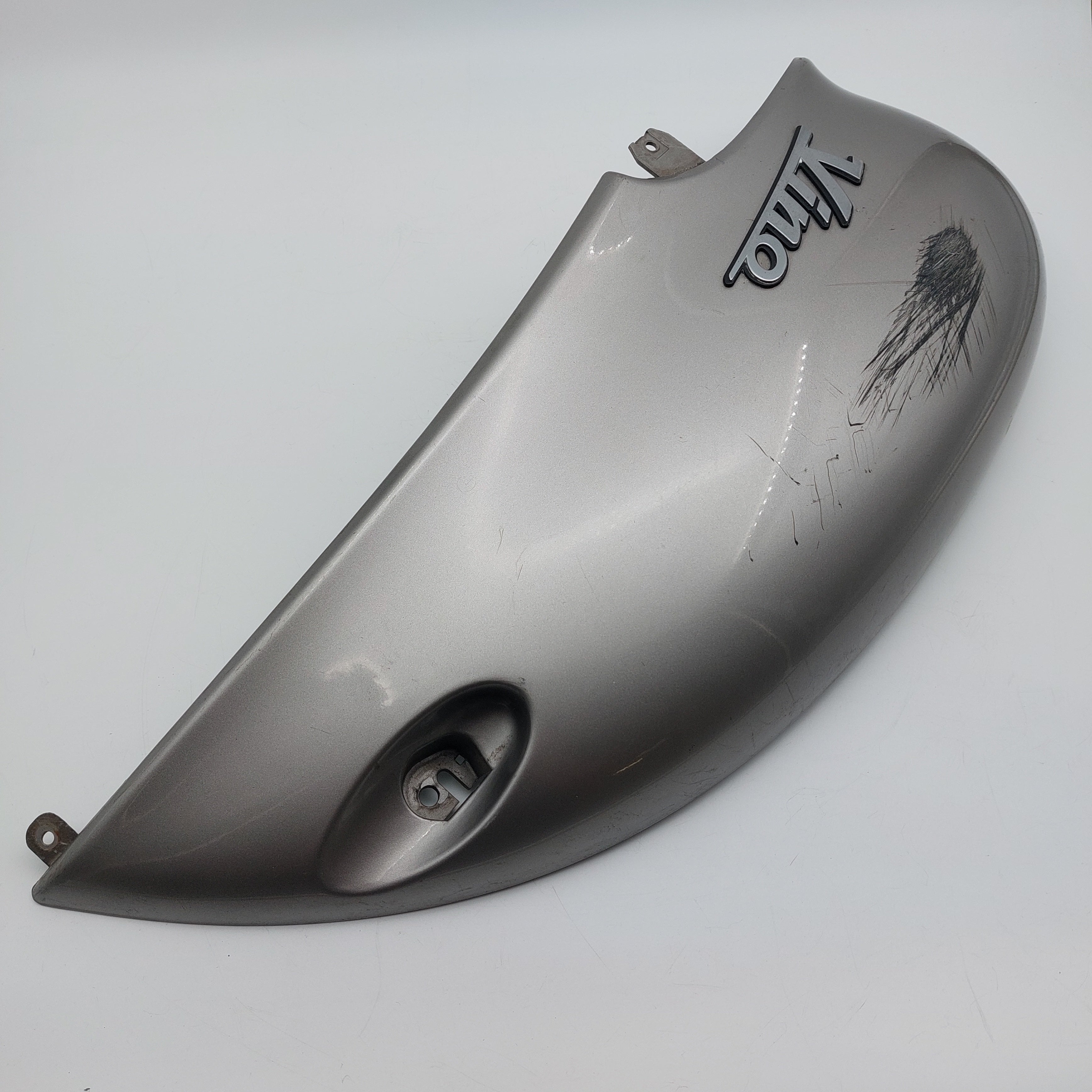 Yamaha Vino LH Rear Side Panel - Silver/Grey
