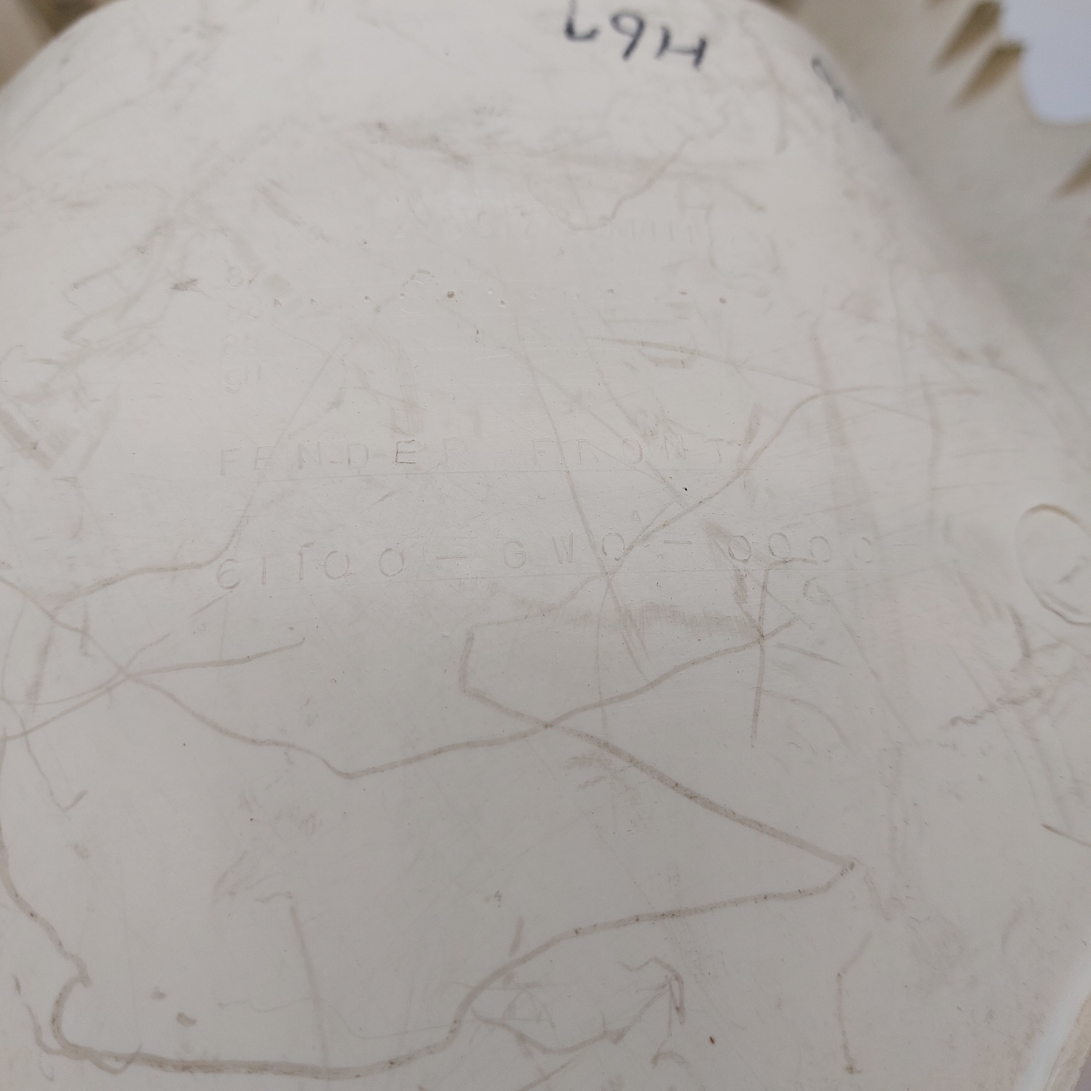 Honda Dio AF18 AF25 Front Lower Main Panel - White