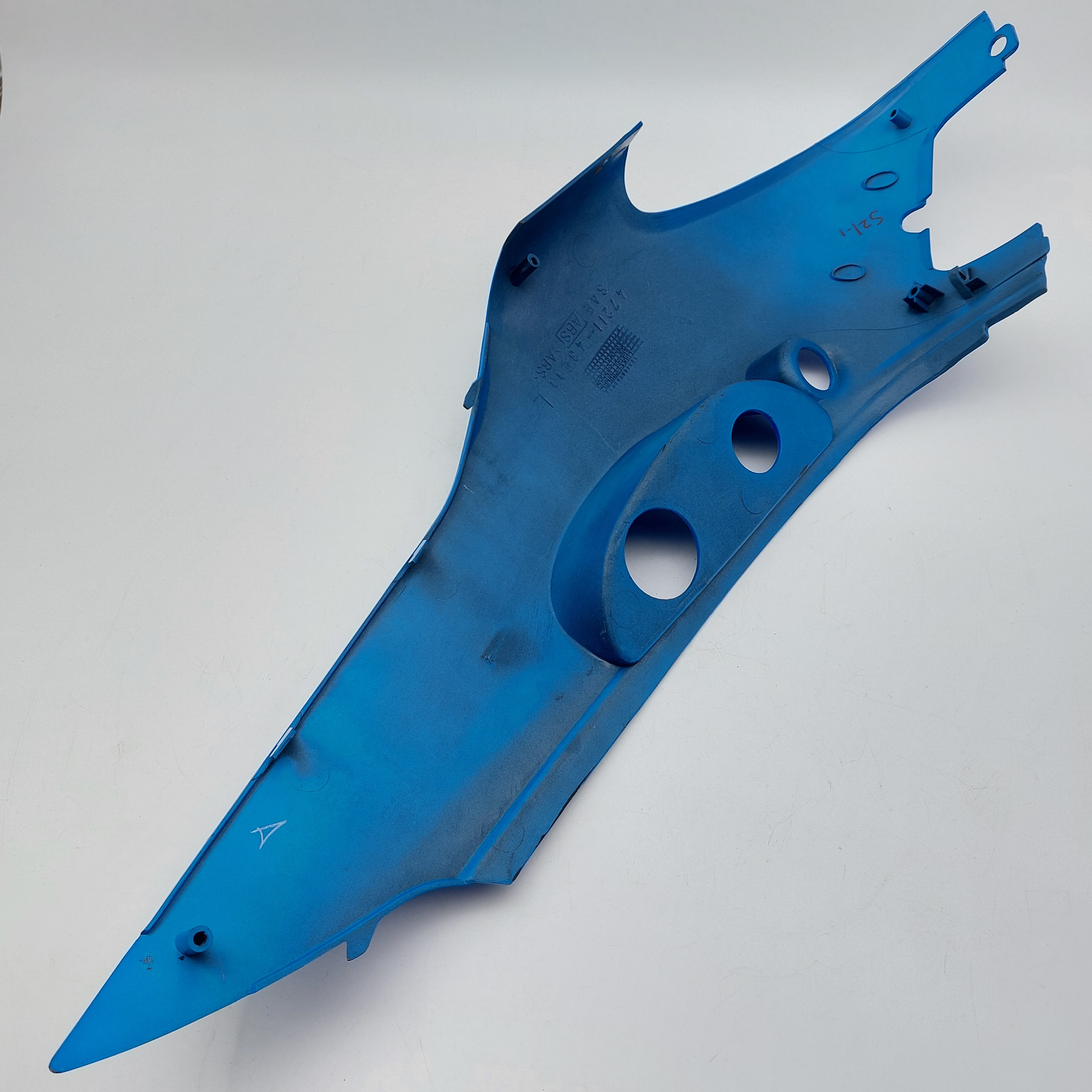 Suzuki AZ50/Lets2 LH Rear Side Panel - Blue