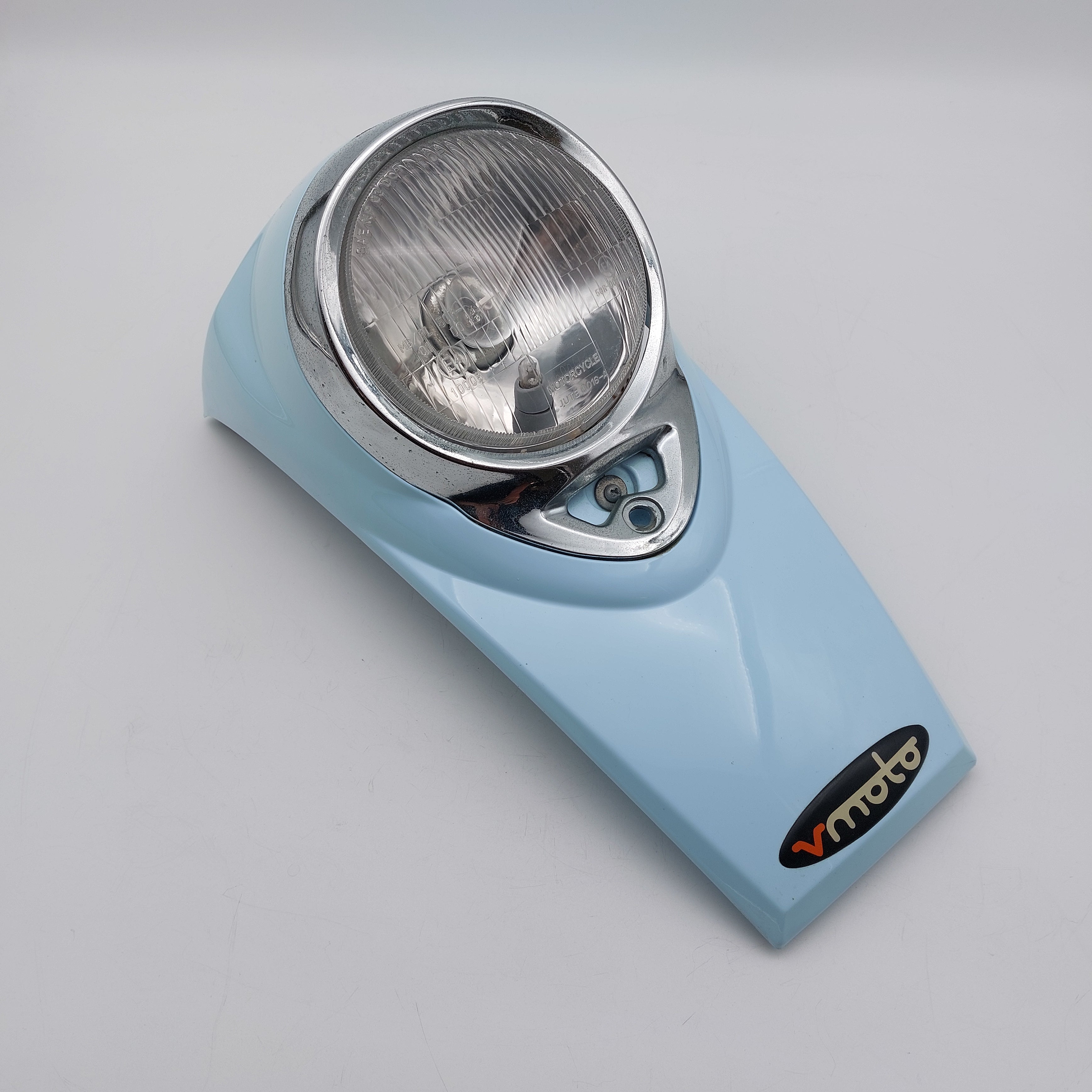 Vmoto Milan Headlight and Surround Assembly - Light Blue