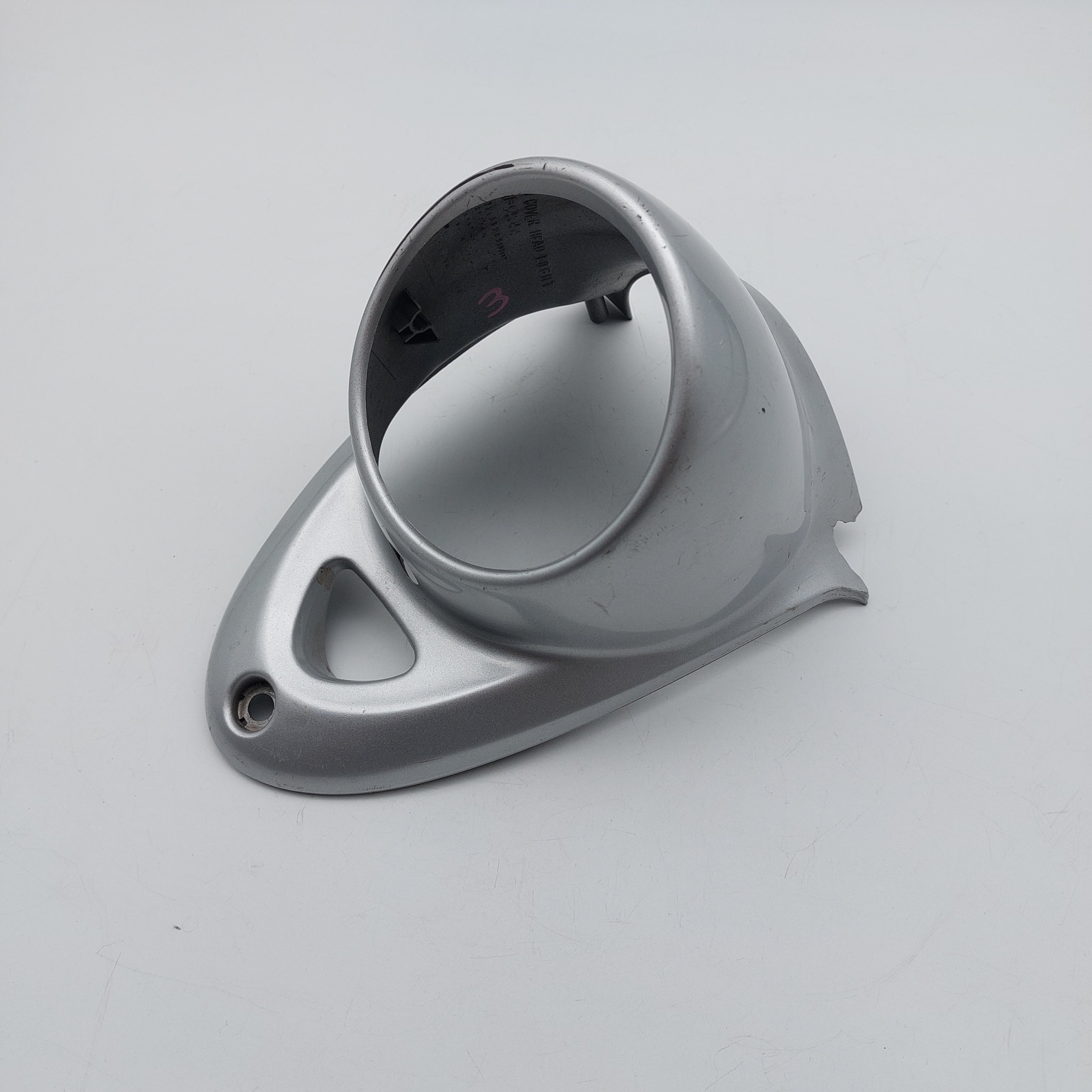 Yamaha Vino Head Light Surround Panel - Silver/Grey